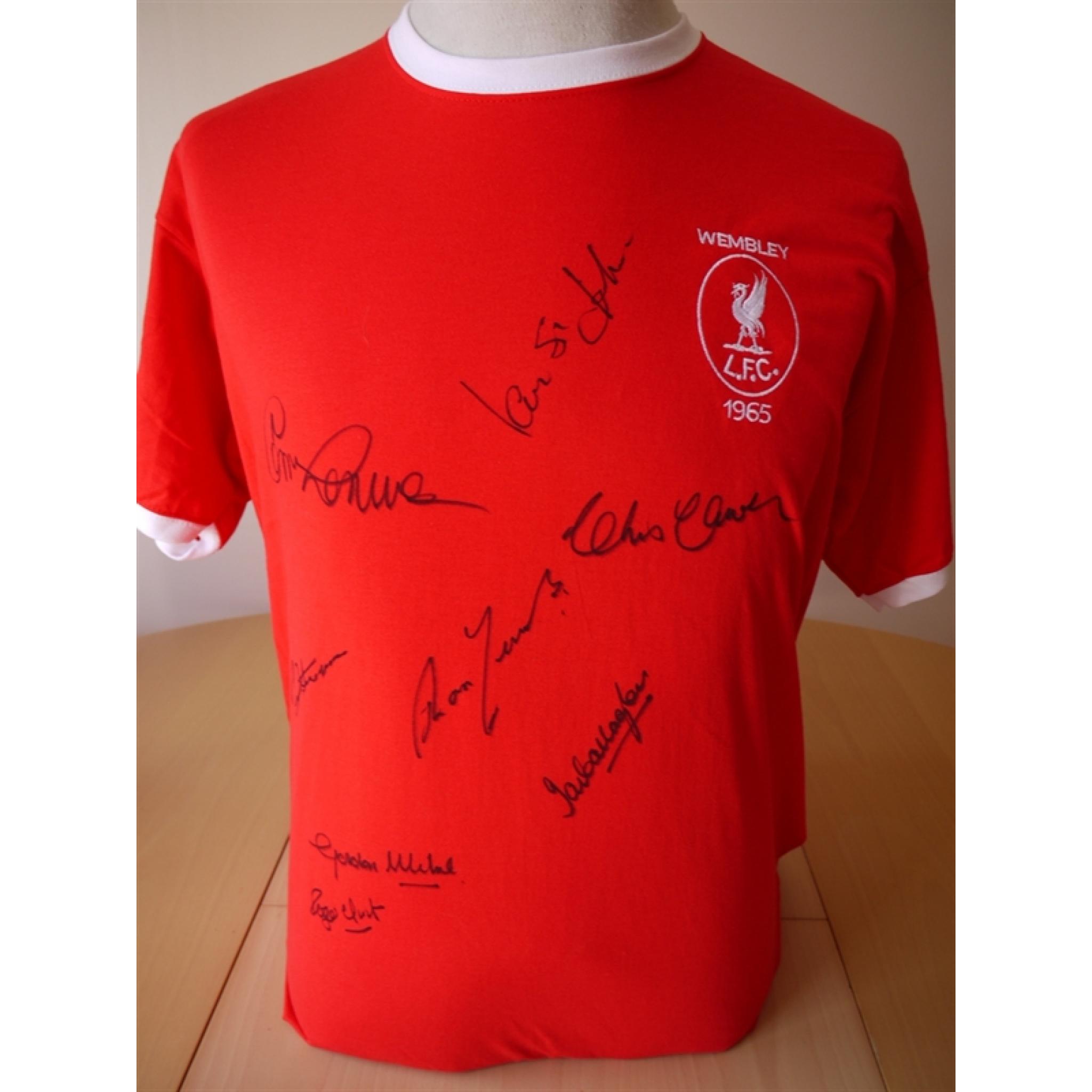 Double86 Sporting Memorabilia Liverpool 1965 Fa Cup Winners Signed