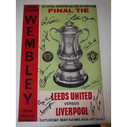 1965 FA CUP FINAL PROGRAMME COVER 16X12 PHOTO.jpg